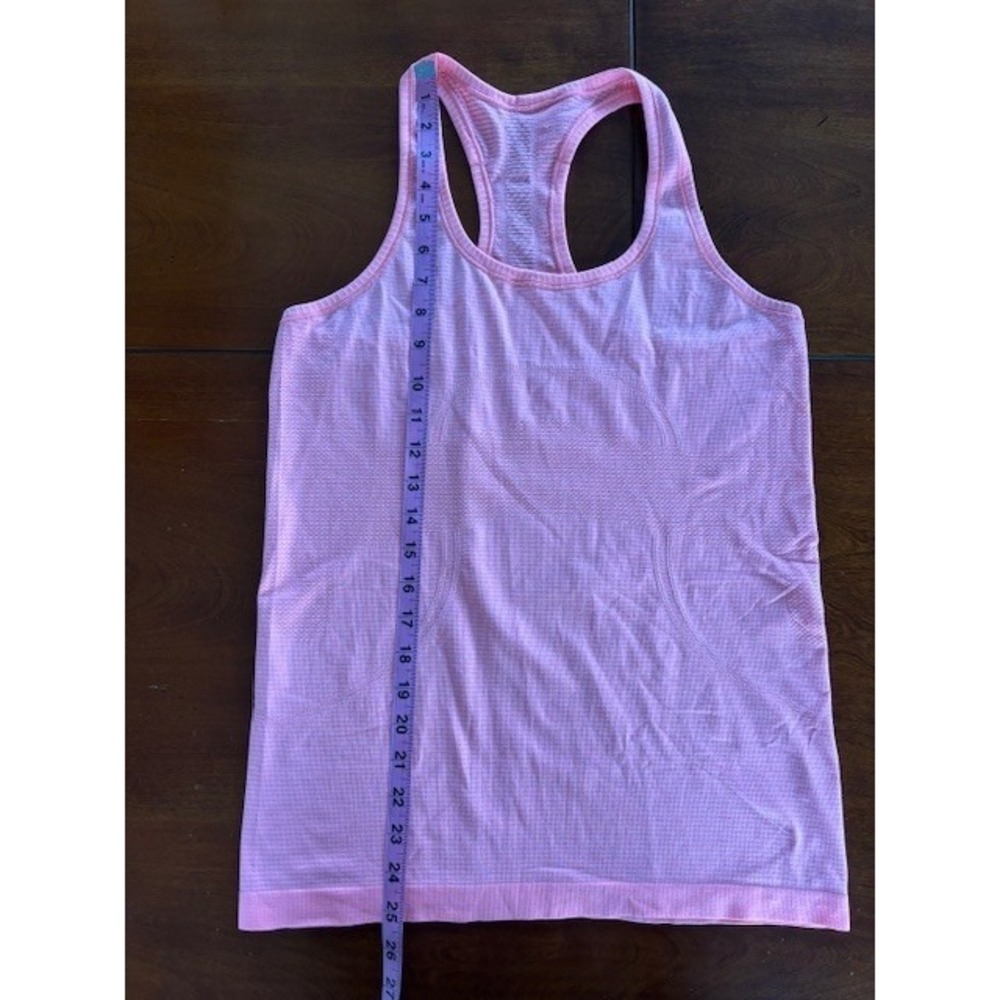 Lululemon Swiftly Tech Racerback Tank Top Neon Pink Coral Size 8 - Picture 15 of 15